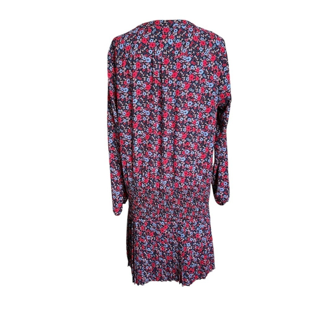 GAP Women Pleated Red Floral Dress M - Picture 4 of 17